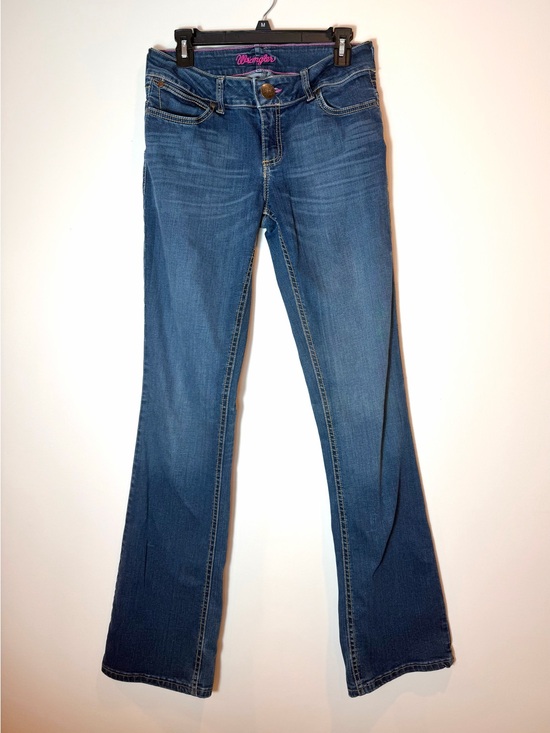Wrangler Denim - Wrangler Premium Patch Mae Bootcut Jeans Embroidered Pockets Size 7/8 x 36